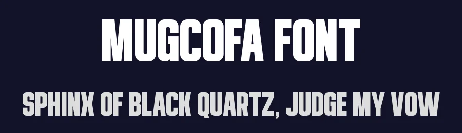 Mugcofa Font by Almairatype — Display Font — thumbnail 2