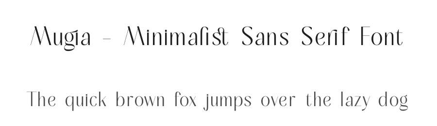 Mugia – Minimalist Sans Serif Font by timelesstype.co — Display Font