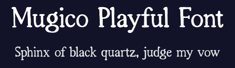 Mugico Playful Font by Skytroopas — Display Font — thumbnail 2
