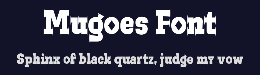 Mugoes Font by Muhammad Nasir — Display Font — thumbnail 2
