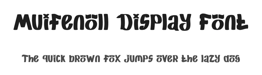 Muifenoll Display Font by Dhabee — Script Handwritten Font