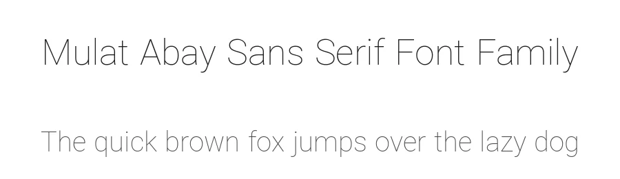 Mulat Abay Sans Serif Font Family by Fasil Fikreab — Sans Serif Font