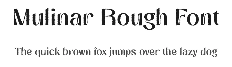 Mulinar Rough Font by craftsupplyco — Sans Serif Font