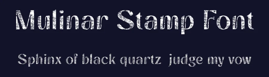 Mulinar Stamp Font by craftsupplyco — Sans Serif Font — thumbnail 2