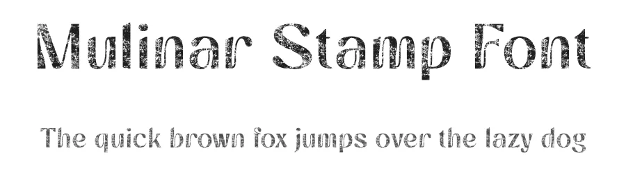 Mulinar Stamp Font by craftsupplyco — Sans Serif Font