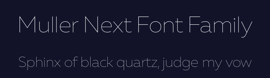 Muller Next Font Family by Fontfabric — Sans Serif Font — thumbnail 2