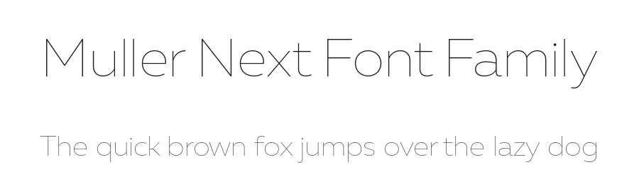 Muller Next Font Family by Fontfabric — Sans Serif Font