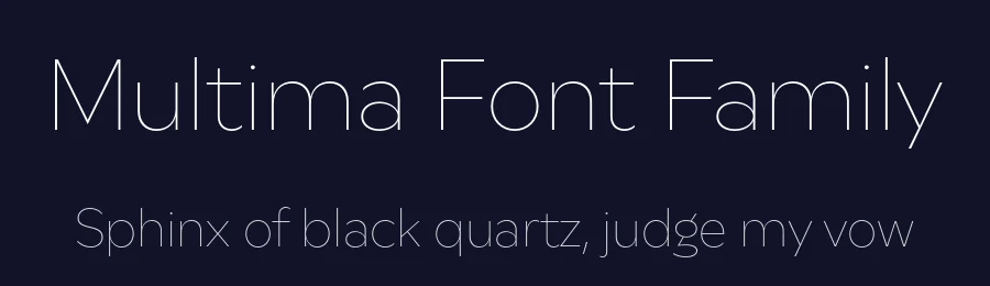 Multima Font Family by Rene Bieder — Sans Serif Font — thumbnail 2