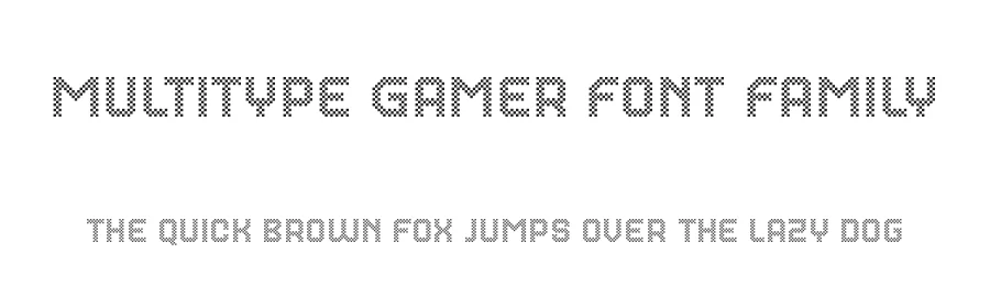 MultiType Gamer Font Family by Cyanotype — Display Font
