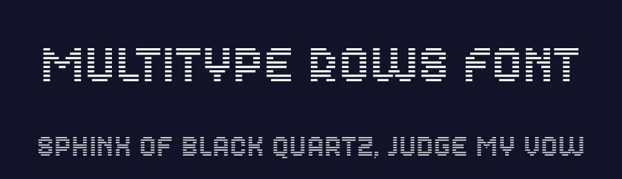 MultiType Rows Font by Cyanotype — Sans Serif Font — thumbnail 2