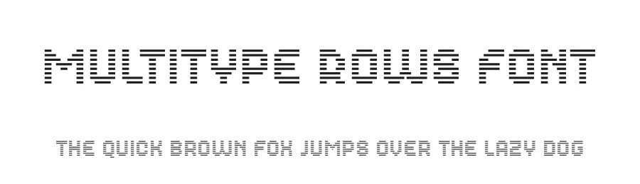 MultiType Rows Font by Cyanotype — Sans Serif Font