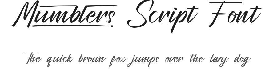 Mumblers Script Font by RaisProject — Script Handwritten Font