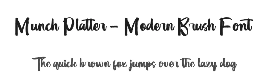 Munch Platter – Modern Brush Font by letterenastudios — Script Handwritten Font