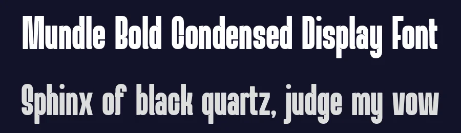 Mundle Bold Condensed Display Font by Linecreative — Decorative Font — thumbnail 2