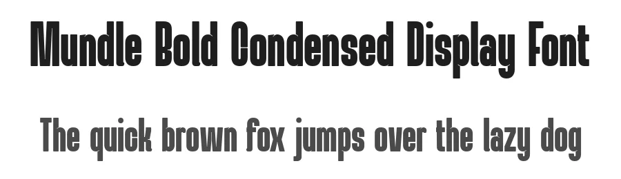 Mundle Bold Condensed Display Font by Linecreative — Decorative Font