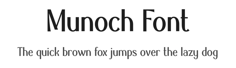 Munoch Font by IDEBARENG β Sans Serif Font