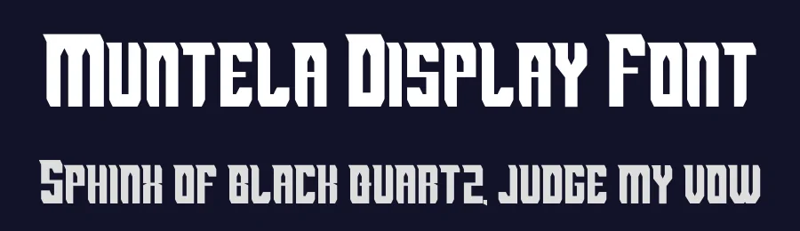Muntela Display Font by kumsstudio — Sans Serif Font — thumbnail 2