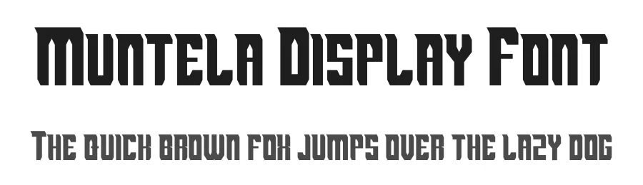Muntela Display Font by kumsstudio — Sans Serif Font