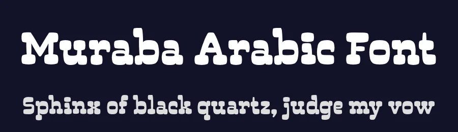 Muraba Arabic Font by namelatype — Display Font — thumbnail 2