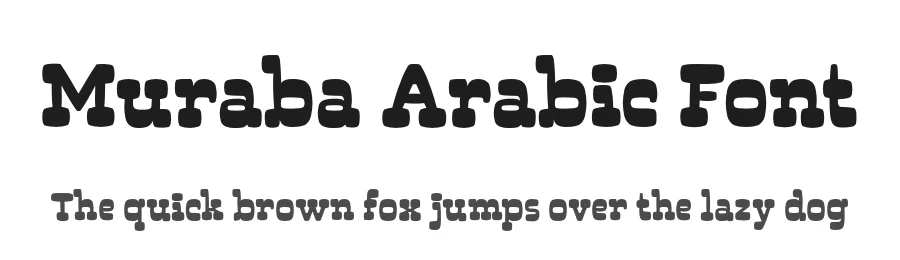 Muraba Arabic Font by namelatype — Display Font