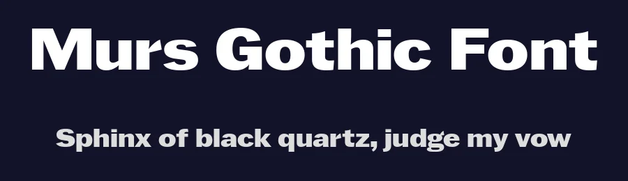 Murs Gothic Font by Maksym Kobuzan — Sans Serif Font — thumbnail 2