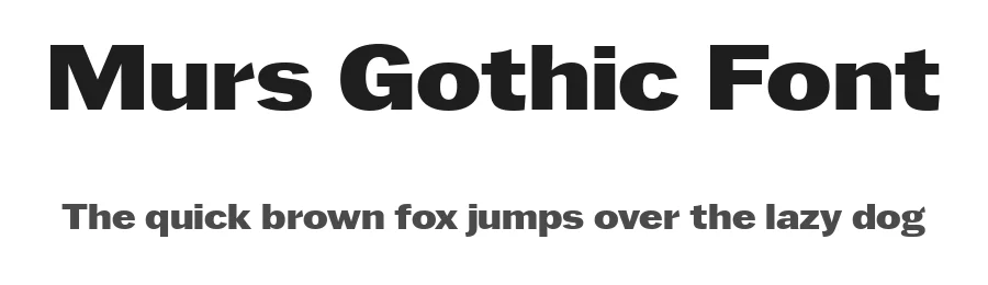 Murs Gothic Font by Maksym Kobuzan — Sans Serif Font