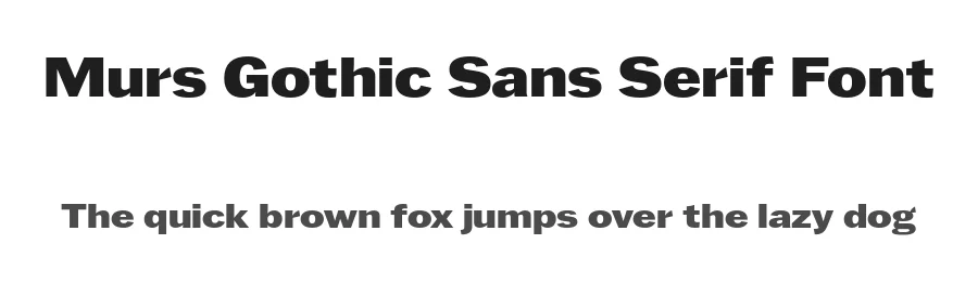 Murs Gothic Sans Serif Font by Kobuzan — Sans Serif Font
