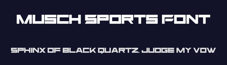 Musch Sports Font by Nirmana Visual — Display Font — thumbnail 2