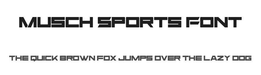 Musch Sports Font by Nirmana Visual β Display Font