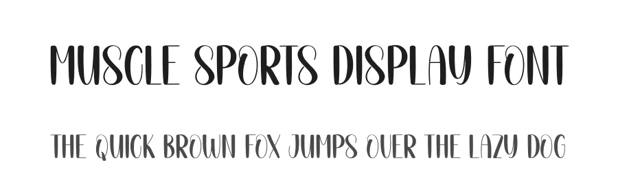 Muscle Sports Display Font by andikastudio — Script Handwritten Font
