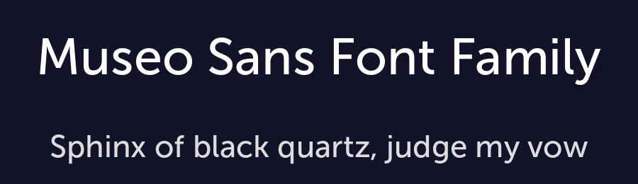 Museo Sans Font Family by exljbris Font Foundry — Sans Serif Font — thumbnail 2