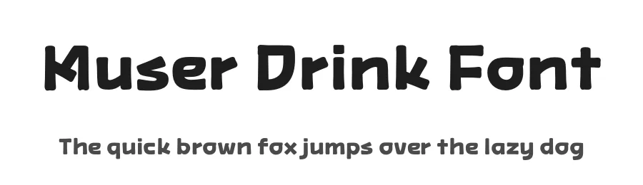 Muser Drink Font by productype — Display Font