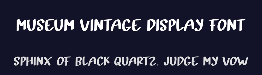 Museum Vintage Display Font by andikastudio — Display Font — thumbnail 2