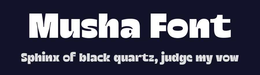 Musha Font by Arterfak Project — Sans Serif Font — thumbnail 2