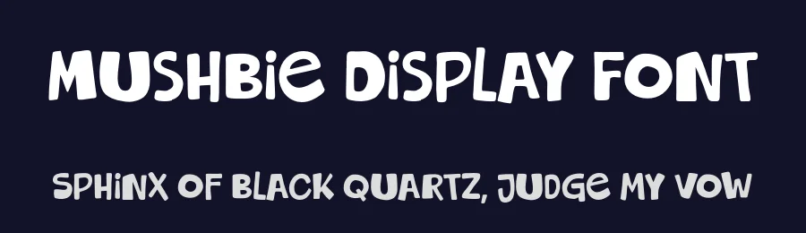 Mushbie Display Font by Eko Bimantara — Display Font — thumbnail 2