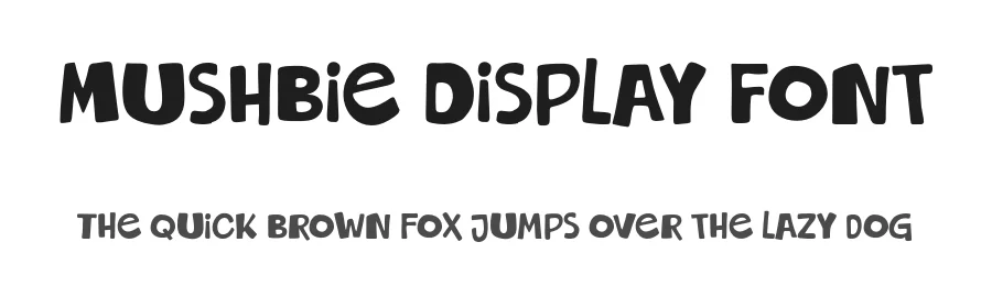 Mushbie Display Font by Eko Bimantara — Display Font