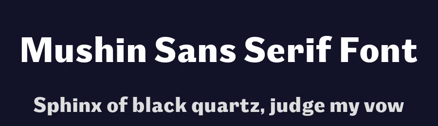 Mushin Sans Serif Font by Satori TF — Sans Serif Font — thumbnail 2