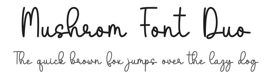 Mushrom Font Duo by DN Creative — Script Handwritten Font
