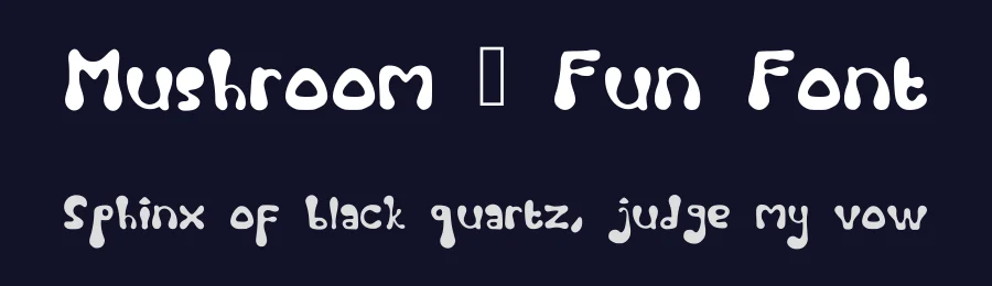 Mushroom – Fun Font by Miragraph — Script Handwritten Font — thumbnail 2