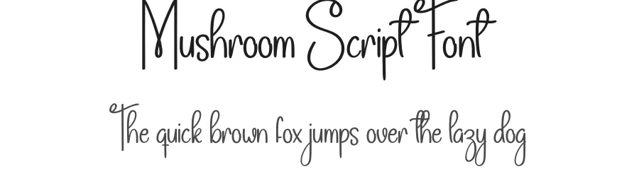 Mushroom Script Font by andikastudio — Script Handwritten Font