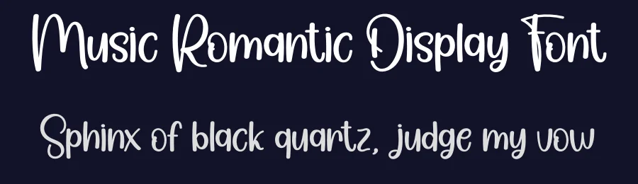 Music Romantic Display Font by creativeletter — Script Handwritten Font — thumbnail 2