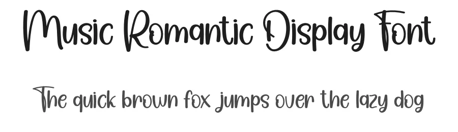 Music Romantic Display Font by creativeletter — Script Handwritten Font