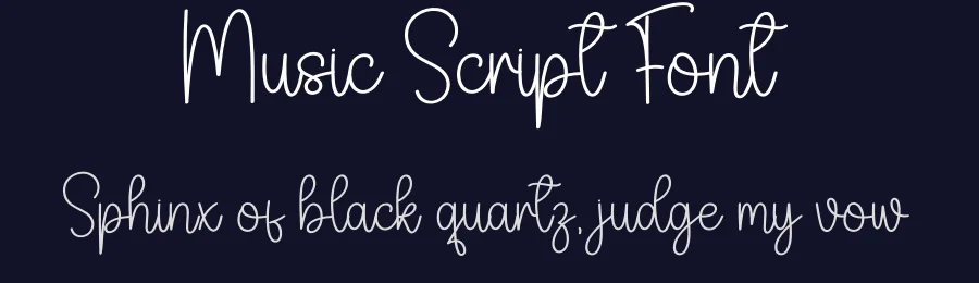 Music Script Font by creativeletter — Script Handwritten Font — thumbnail 2