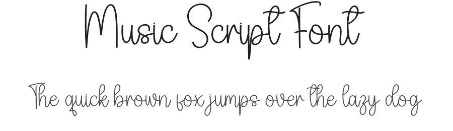 Music Script Font by creativeletter — Script Handwritten Font