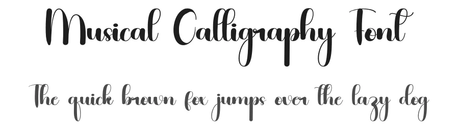 Musical Calligraphy Font by inermediaSTUDIO — Script Handwritten Font