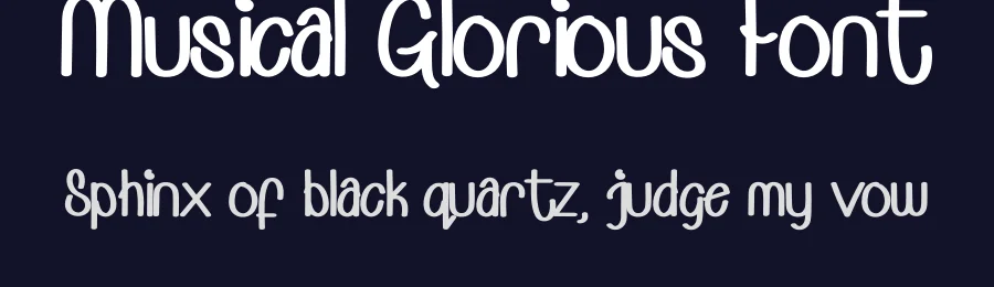 Musical Glorious Font by Cikal — Decorative Font — thumbnail 2