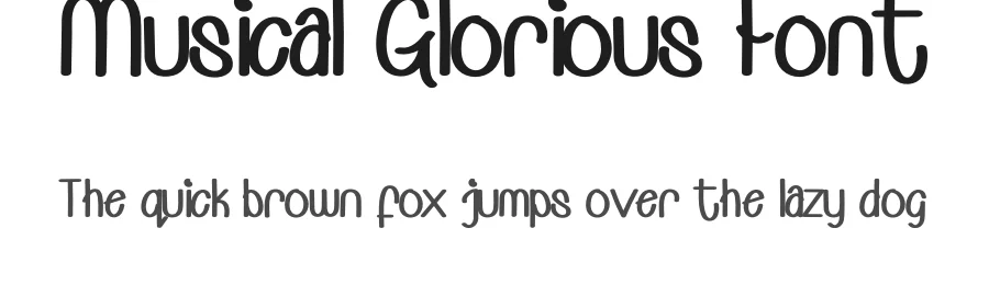 Musical Glorious Font by Cikal — Decorative Font