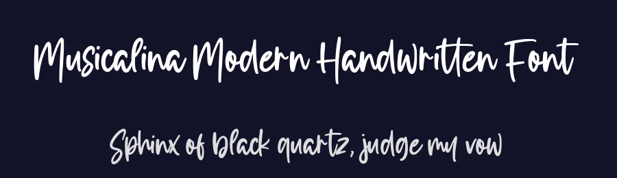 Musicalina Modern Handwritten Font by balpirick — Script Handwritten Font — thumbnail 2