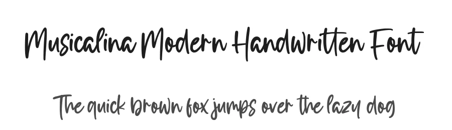 Musicalina Modern Handwritten Font by balpirick — Script Handwritten Font