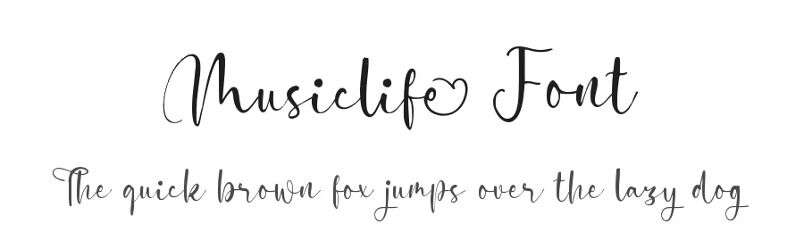 Musiclife Font by qwrtype — Script Handwritten Font